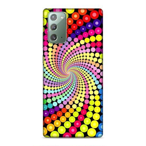 Samsung Galaxy Note 20 Kılıf Renkli Girdap Arka Kapak Silikon Koruma Full Koruyucu