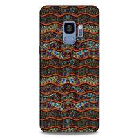 Samsung Galaxy S9 Kılıf Baskılı Özel Seri Taşlı (35) Fit Design Kılıf