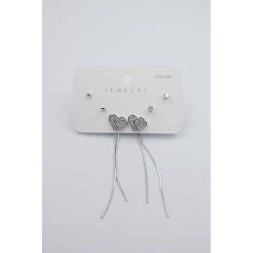 Çoklu Set Küpe - Gümüş