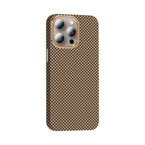 Apple iPhone 15 Pro Kılıf M-safe Şarj Özellikli Karbon Fiber Görünümlü Zore Gros Kapak