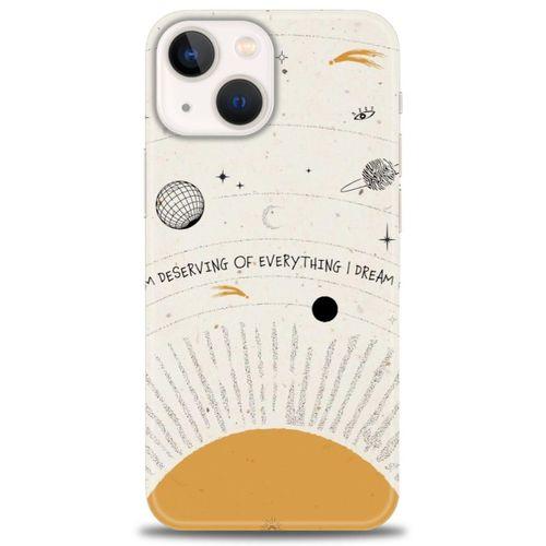 iPhone 13 Kılıf HD Baskılı Kılıf - Evren + Tam Ekran Koruyucu
