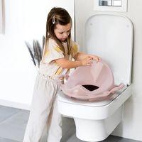 Pembe Kulplu Çocuk Klozet Adaptörü