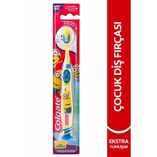 Colgate Minions 6+Yaş Vakumlu Yapışkan Sap Ekstra Yumuşak Çocuk Diş Fırçası