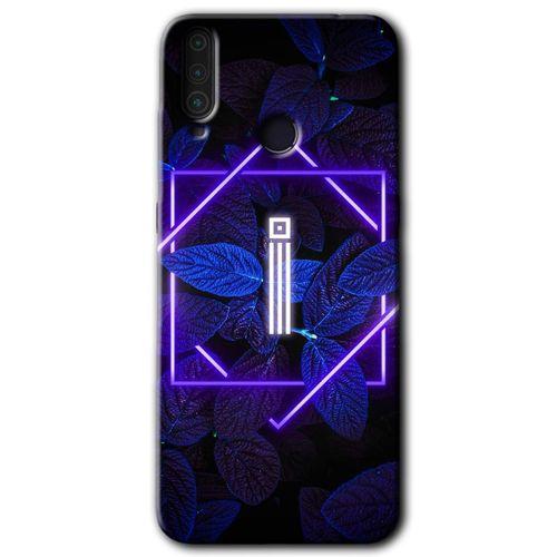 General Mobile GM 10 Kılıf HD Desen Baskılı Arka Kapak - Dark Neon Yaprak İ Harfi