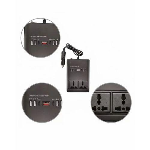 Araç Elektrik Dönüştürücü Çoklu Usb Çıkışlı 150w İnvertör