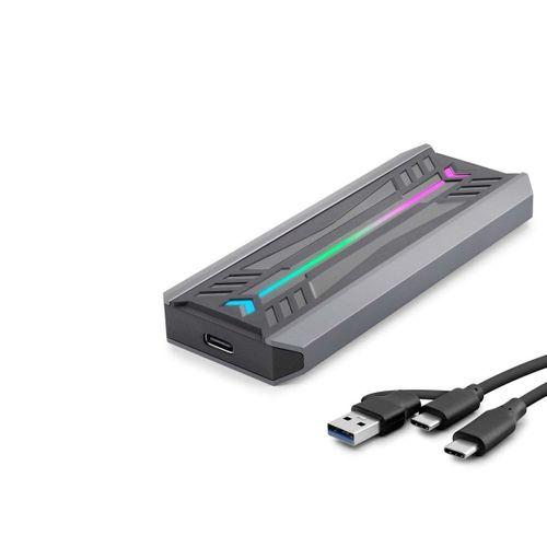 SSD Kutu Type-C 3.1 + Usb3.0 Nvme M2 Chıp Rtl9210 Siyah HDX1775