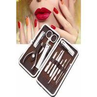 Tırnak Bakım Seti Tırnak Düzeltme Batık 12 Parça Çanta Tipi Manikür Pedikür