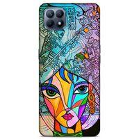 Lopard Huawei P40 Lite Uyumlu Kılıf Sürreal Yüzler ♀ (48) Bumper Kılıf Desenli