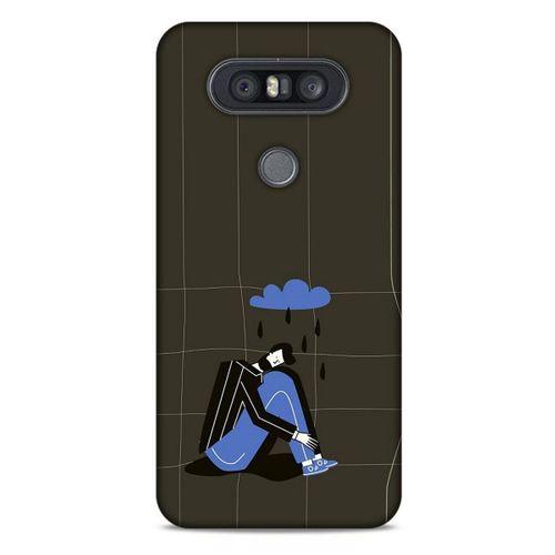 LG K41S - K51S Kılıf Depresyon (33) Hybrid Kılıf Kahve Toz Pembe