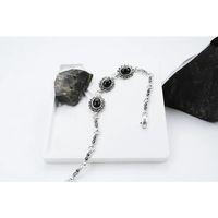 Zırh 925 Ayar Oltu Taşlı Gümüş Bileklik