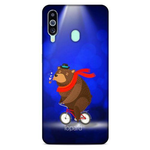 Samsung Galaxy M40 Kılıf FunnyMaX (43) Thin Fit Kılıf Lacivert Ayılı
