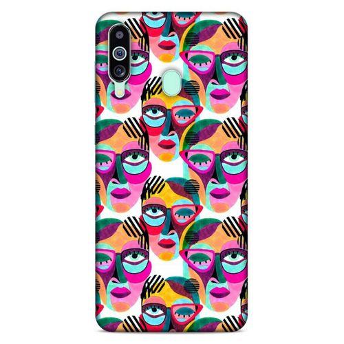 Lopard Samsung Galaxy M40 Uyumlu Kılıf Sürreal Yüzler ♀ (4) Koruma Kılıfı Desenli