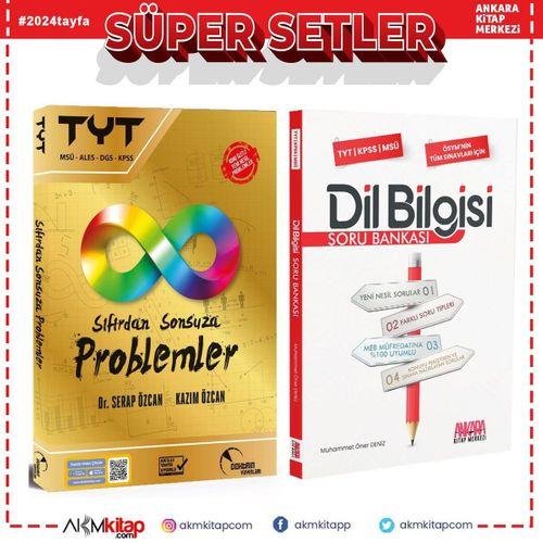 Doktrin TYT Sıfırdan Sonsuza Problemler ve AKM Dil Bilgisi Soru Bankası Seti 2 Kitap