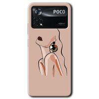 Poco x4 Pro Kılıf HD Desen Baskılı Arka Kapak - Çizim Silüet
