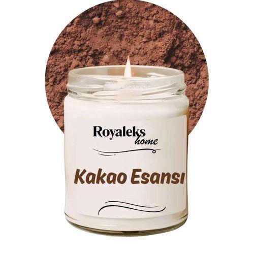 Doğal Özel Seri Kokulu Dekoratif Kavanoz Mum 210 cc - Kakao Esansı - RYL