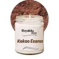 Doğal Özel Seri Kokulu Dekoratif Kavanoz Mum 210 cc - Kakao Esansı - RYL