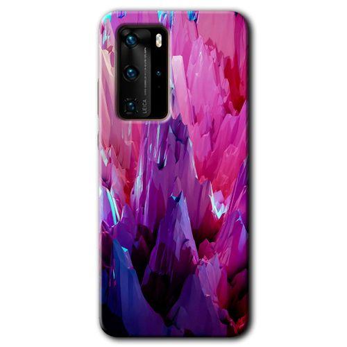 Huawei P40 Pro HD Baskılı Kılıf + 9D Tam Ekran Koruyucu - Abstraction Sharp