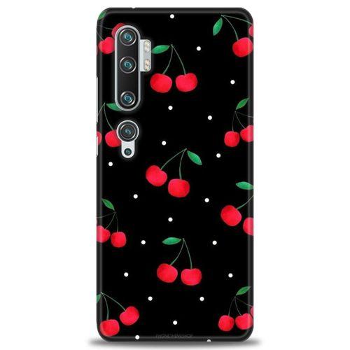 Xiaomi Mi Note 10 Pro Kılıf HD Baskılı Kılıf - Kirazlar + Tam Ekran Koruyucu