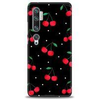 Xiaomi Mi Note 10 Pro Kılıf HD Baskılı Kılıf - Kirazlar + Tam Ekran Koruyucu
