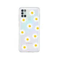 Samsung A21S Bahar Papatyaları Desenli Premium Şeffaf Silikon Kılıf