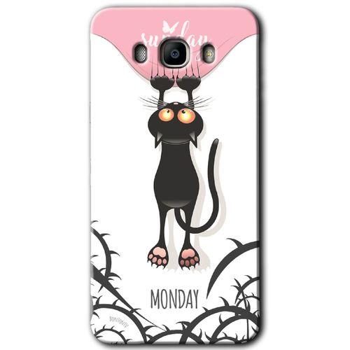 MRCİLETİSİM MRCİLETİSİM Samsung Galaxy J7 2016 Kılıf HD Desen Baskılı Arka Kapak + Temperli Cam - Dark Sunday