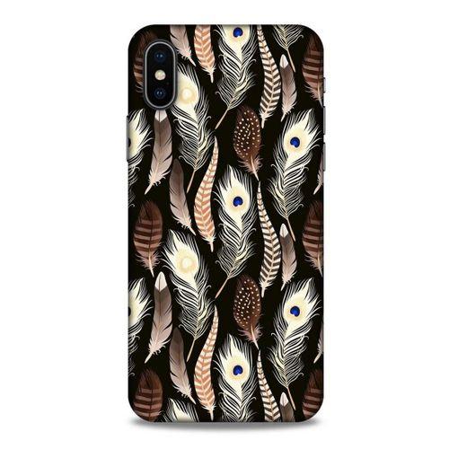 Apple iPhone XS Kılıf Desenli Özel Seri Tüyler (8) Baskılı Kılıf