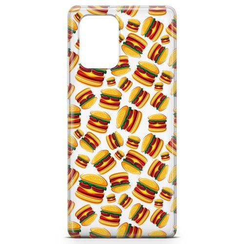 Samsung Galaxy A91 Kılıf Hamburger Arka Kapak Koruma Desenli Full Koruyucu