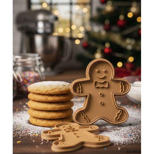 Gingerbread Adam Zencefilli Adam Sekillendirici Kalip Kurabiye Hamur Kesici Oyun ve Seker Hamuru Seti