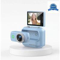 1080p Dijital Video Kamera (32gb) Kart Dijital Vlog Fotoğraf Makinesi Türkçe  Mavi