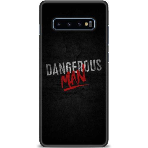 Samsung Galaxy S10 Plus Kılıf HD Baskılı Kılıf - Dangerous Man + Tam Ekran Koruyucu