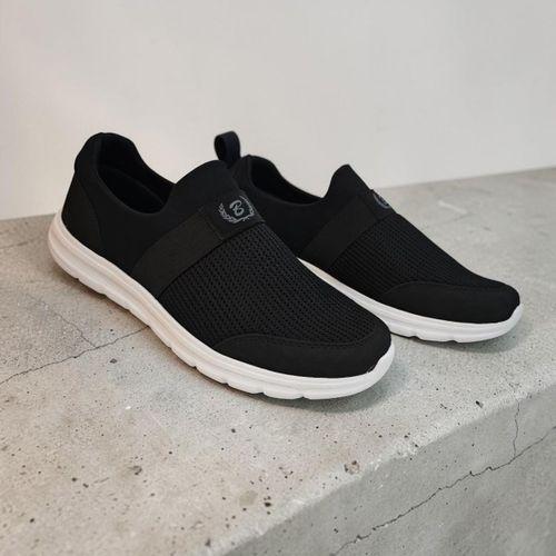 Black Sea 527 Siyah Beyaz BÜyük NUmara Bağacaksız spor ayakkabı