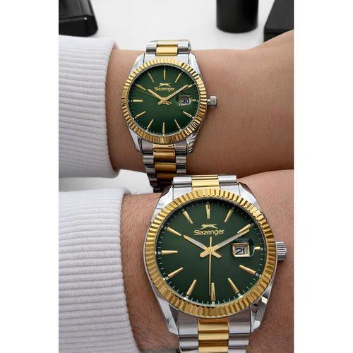 Slazenger Çiftlere Ve Sevgiliye 2 Yıl Garantili Özel 10 Atm Suya Dayanıklı Cift Saati FYS.2583.270
