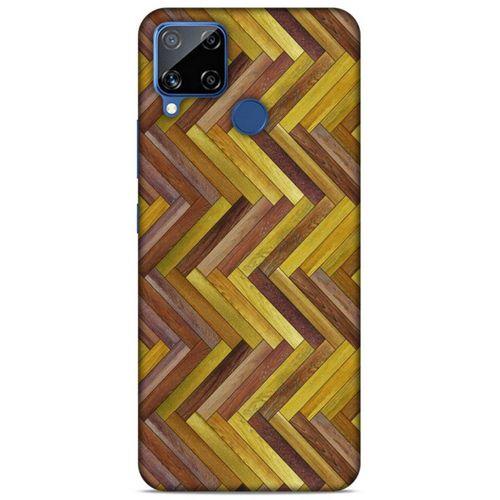 Lopard Oppo Realme C15 Uyumlu Kılıf Wood'X (31) TPU Kılıf Baskılı