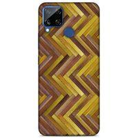 Lopard Oppo Realme C15 Uyumlu Kılıf Wood'X (31) TPU Kılıf Baskılı