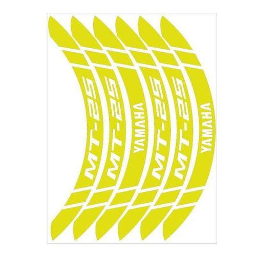 YAMAHA Yamaha Florasan Sarı Geniş Mt-25 Uyumlu 1 Set Jant Şeridi