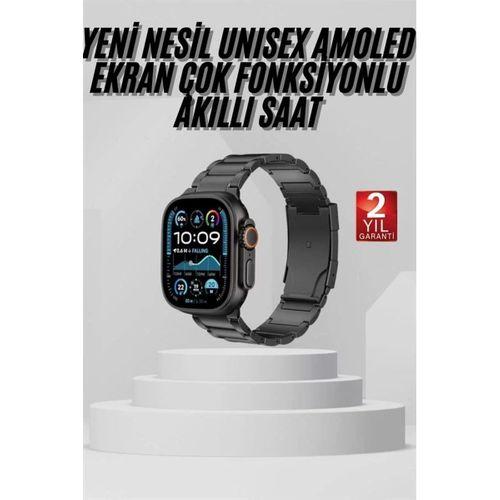 Akıllı Saat Arama Konuşma Gps Ve Nfc Özelliği 3 Kordonlu Amoled Ekran