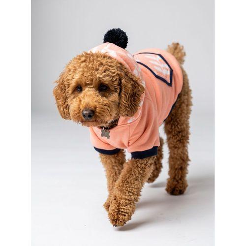 Peachy Pink Köpekler için Polar Sweatshirt