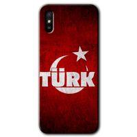 Xiaomi Redmi 9A Kılıf Baskılı Arka Kapak - Ayyıldız Türk +Tam Ekran Koruyucu