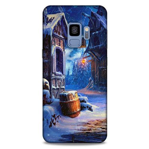 Samsung Galaxy S9 Kılıf Snowix (46) Core Armor Kılıf Kahverengi Mavi