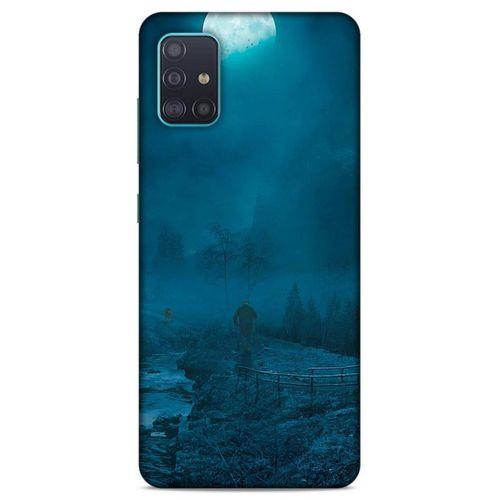 Lopard Samsung Galaxy A51 Uyumlu Kılıf Gece'S (45) Liquid Air Kılıf Turkuaz