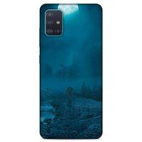 Lopard Samsung Galaxy A51 Uyumlu Kılıf Gece'S (45) Liquid Air Kılıf Turkuaz