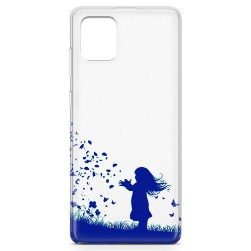 Samsung Galaxy A81 Kılıf Özgür Kız Arka Kapak Koruma Desenli Full Koruyucu