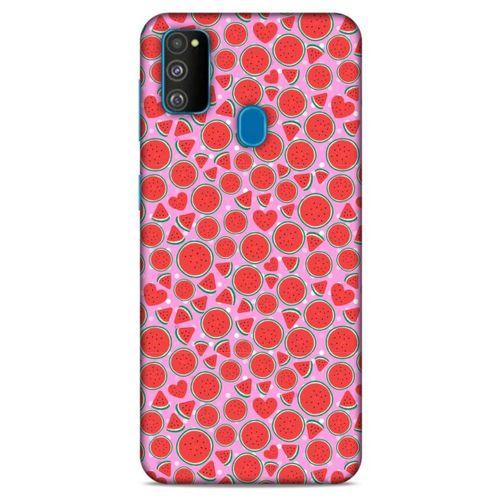 Samsung Galaxy M30s Uyumlu Kılıf Pembe Delisi (30) Silicone Case Karpuz