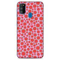 Samsung Galaxy M30s Uyumlu Kılıf Pembe Delisi (30) Silicone Case Karpuz