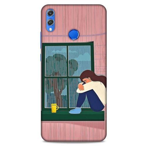 Huawei Honor 8x Kılıf Depresyon (18) Telefon Kılıfları Pembe Yeşil