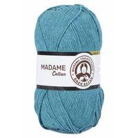 1 Adet Madame Cotton El Örgü İpi Yünü 100 gr 015 Petrol Yeşil - mudanis
