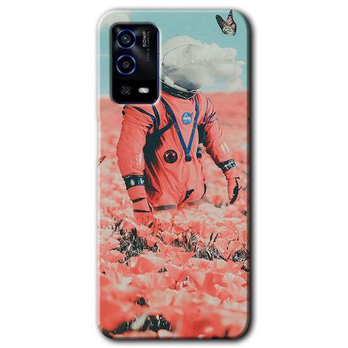 OPPO Oppo A55 Kılıf HD Desen Baskılı Arka Kapak - Uzay Bahçesi