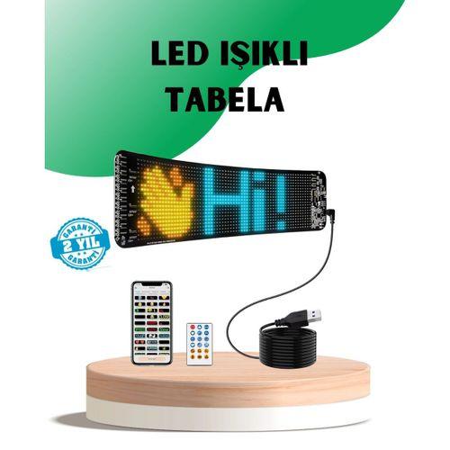 Usb Destekli Led Mağaza Tabelası – Renkli Rgb Kayan Yazı Paneli