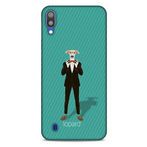 Samsung Galaxy M10 Kılıf FunnyMaX (12) Koruyucu Silikon Turkuaz Köpek