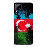 Realme C15 Uyumlu Kılıf Azarbaijan (34) Slim Armor Kılıf Bayrak